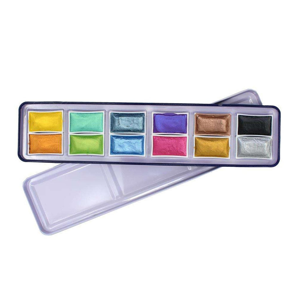 Shimmer Watercolour Set // 12 colors // by Artway - Artish
