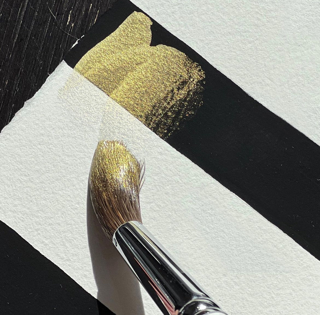 Shimmering watercolor paint set // "Spring", 8 pans in paper box // by White Nights - Artish