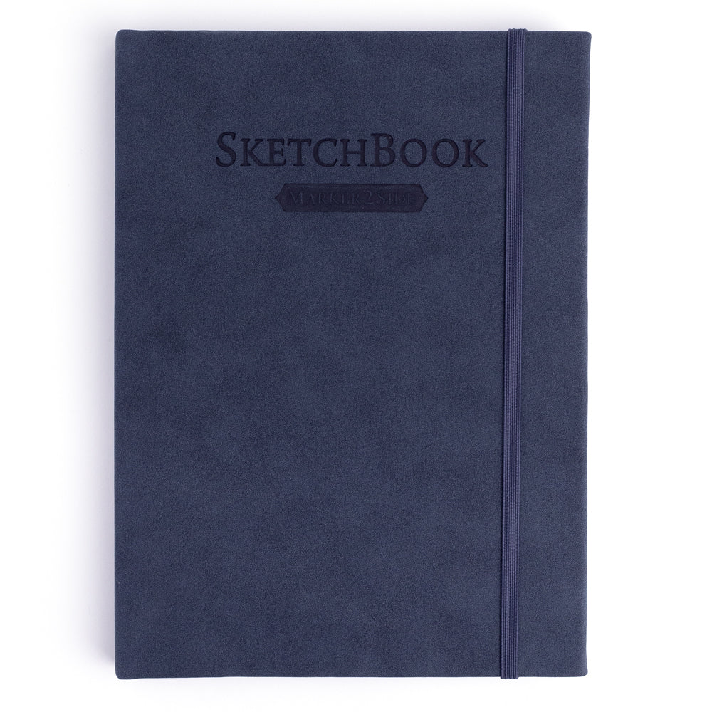 Sketchbook for Markers "2Side" // 220 gsm // BLUE, 15 х21 cm, 40 sheets // by Malevich - Artish