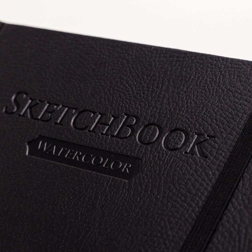 Sketchbook for watercolor "VERONEZE" // BLACK, 200 gsm, 14,5х14,5 cm, 40 sheets // by Malevich - Artish