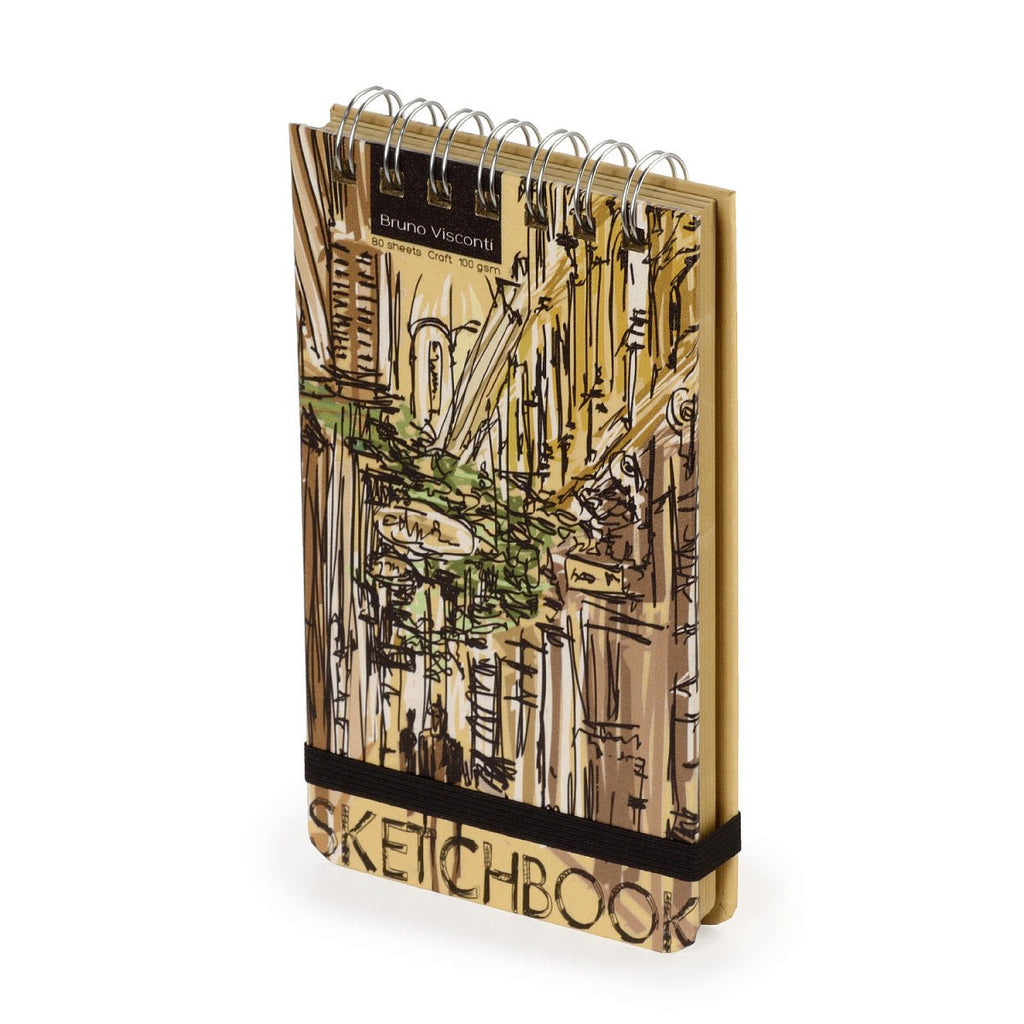 Sketchbook // Kraft paper, 100 gsm, 10x18 cm, 80 sheets // by BrunoVisconti - Artish
