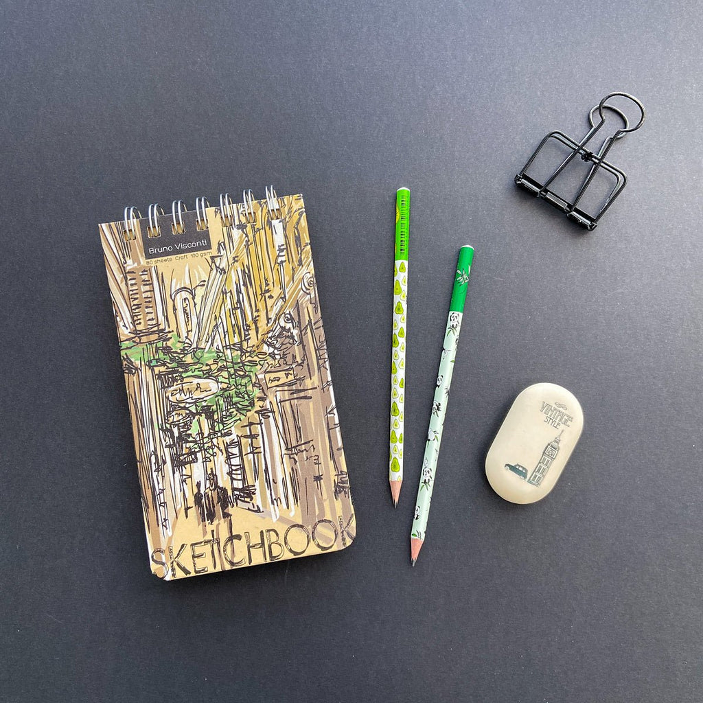 Sketchbook // Kraft paper, 100 gsm, 10x18 cm, 80 sheets // by BrunoVisconti - Artish