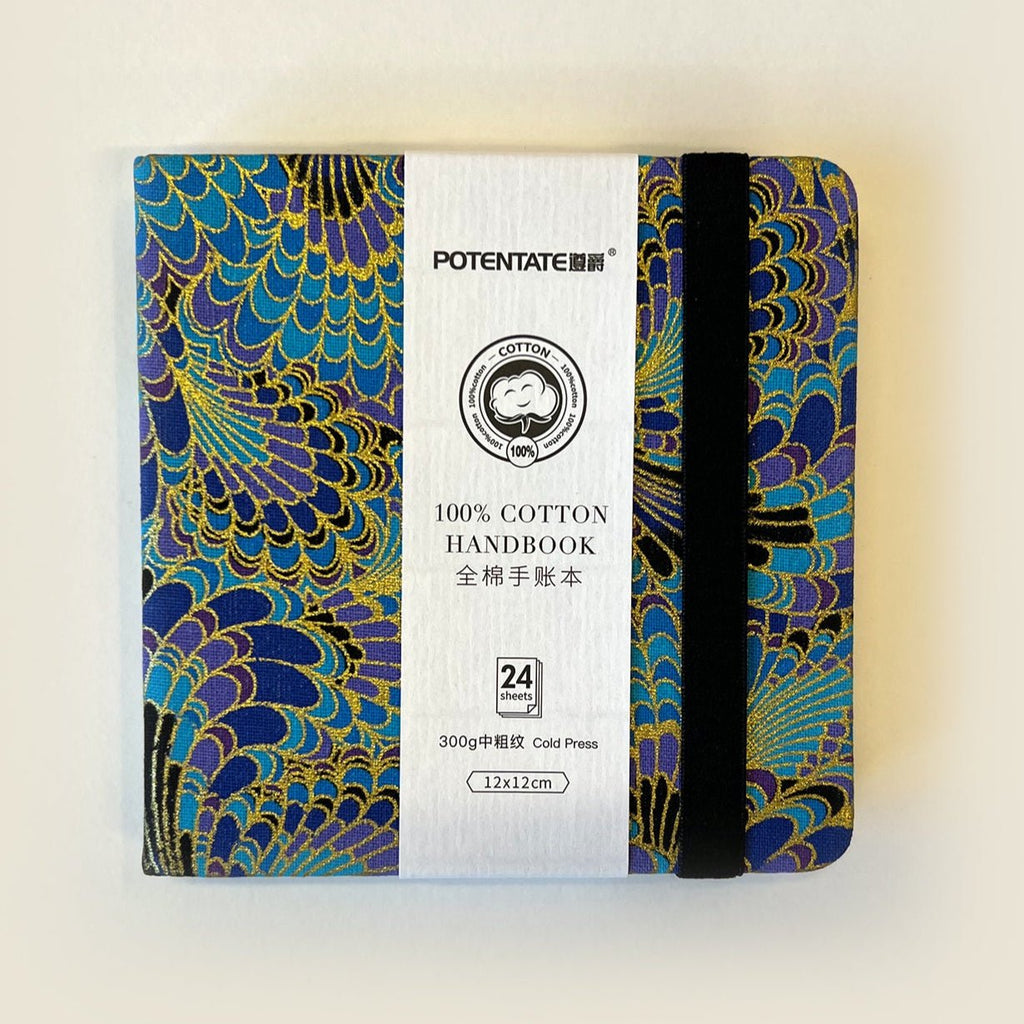 Sketchbook "Ornament" // Cotton, 300 gsm, 12х12 cm // Cold Pressed, 24 sheets // by Potentate - Artish