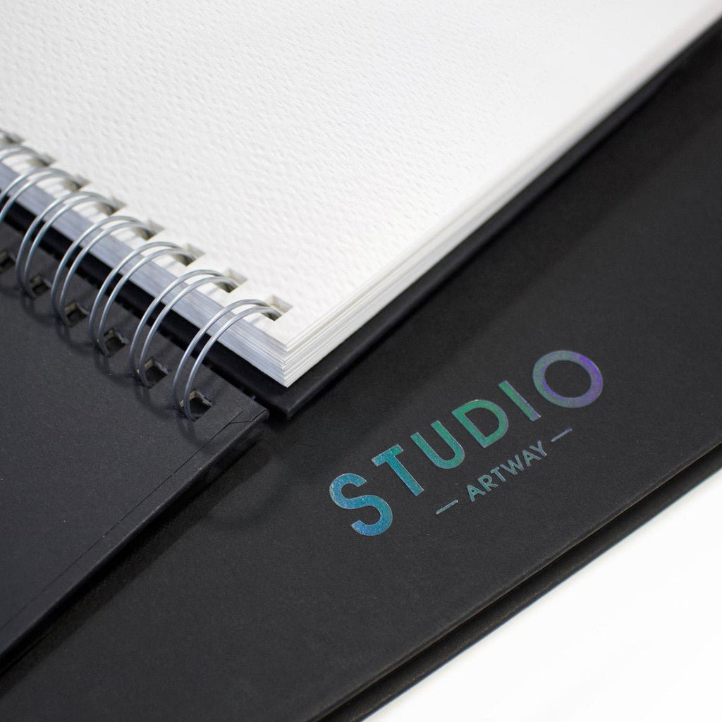 Studio Watercolour Sketchbook // 35% Cotton, 300 gsm, A4, Landscape // by Artway - Artish