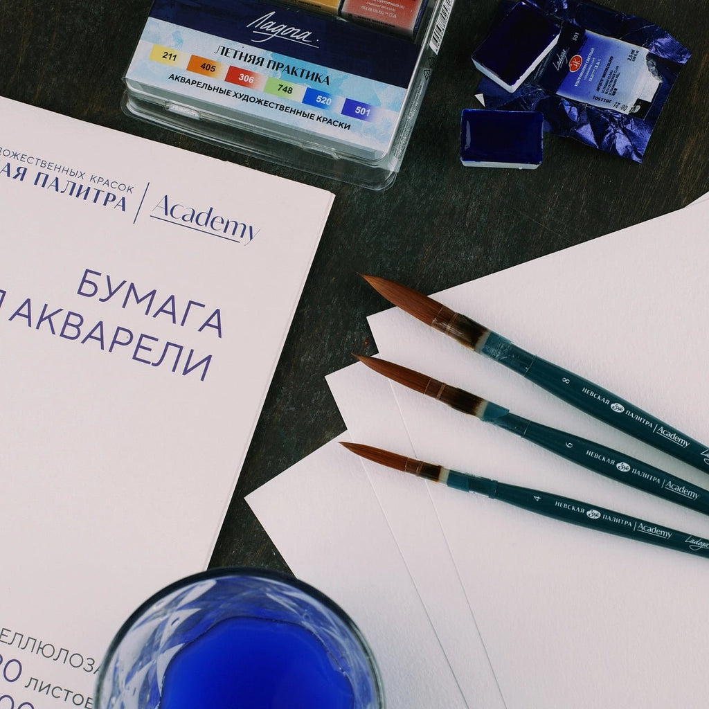 Synthetic round brush // Size variety // by Ladoga - Artish