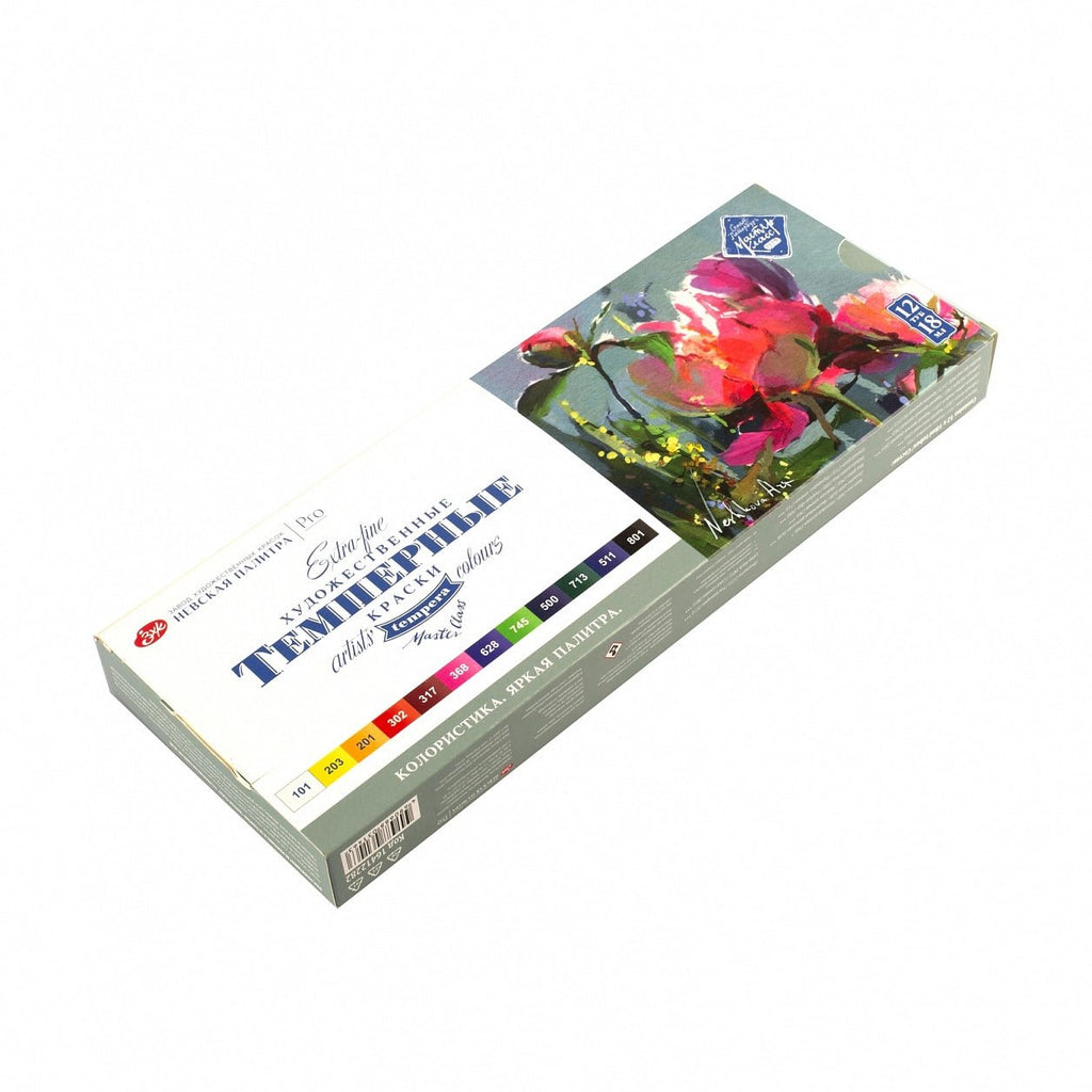 Tempera paint set // Colorism, 12 colours x 18 ml tubes // by Master - Class - Artish