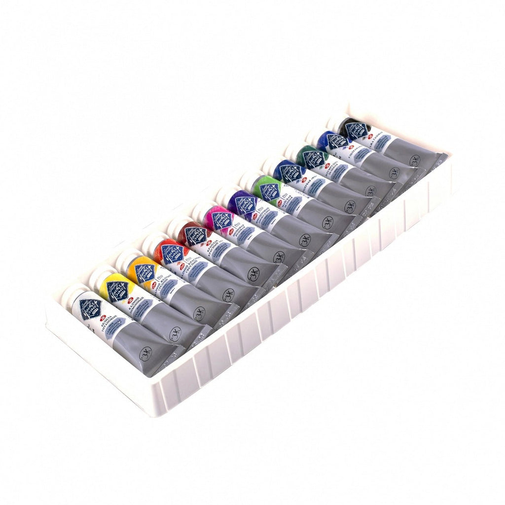 Tempera paint set // Colorism, 12 colours x 18 ml tubes // by Master - Class - Artish