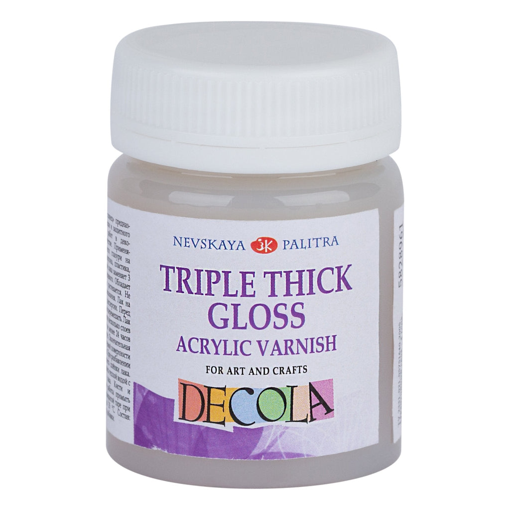 Triple Thick Gloss acrylic varnish // 50 ml // by Decola - Artish