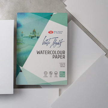 Watercolour paper // Cotton // 300 g/m2, 10 sheets A4 // by White nights - Artish