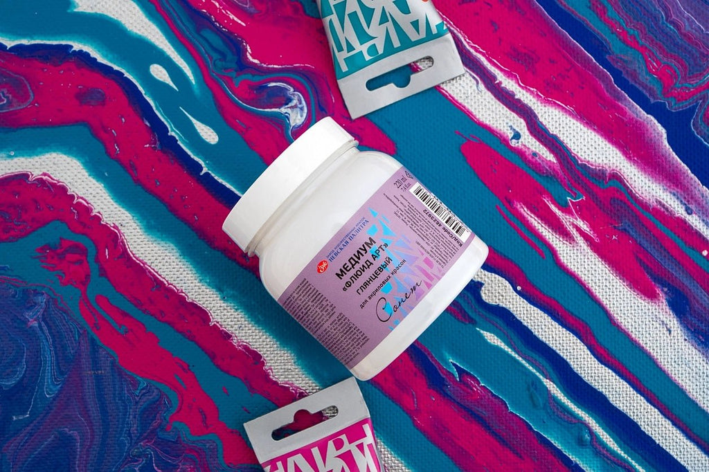 Acrylic Gloss Medium for Fluid-Art // 220 ml in jar // by Sonnet - Artish