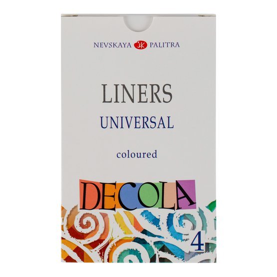Acrylic liner set // 4 colours x 18 ml // by Decola - Artish