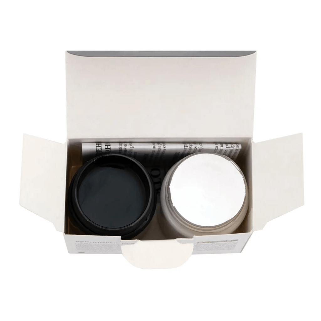 Acrylic paint set for textile "Ultra black / Extra white" // 2 colours x 50 ml // by Decola - Artish