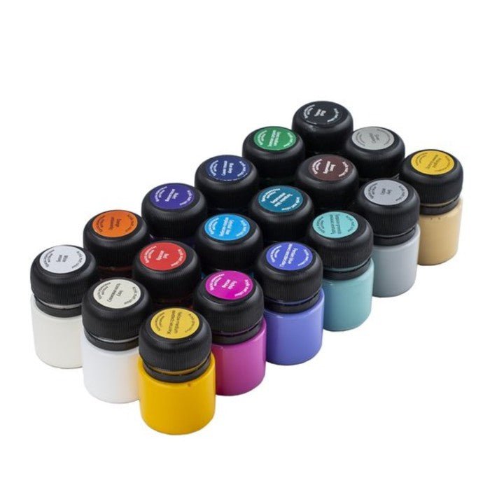 Acrylic paint set with matt finish // 18 colours x 20 ml // by Decola - Artish