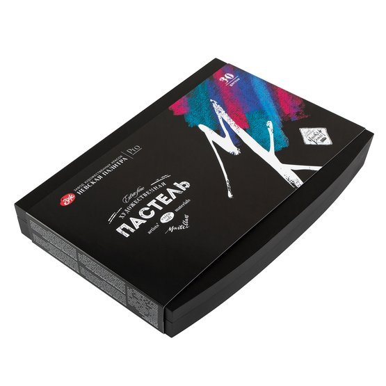 Artists' soft pastel gift set in a wooden box // 30 colours // by Master-Class - Artish