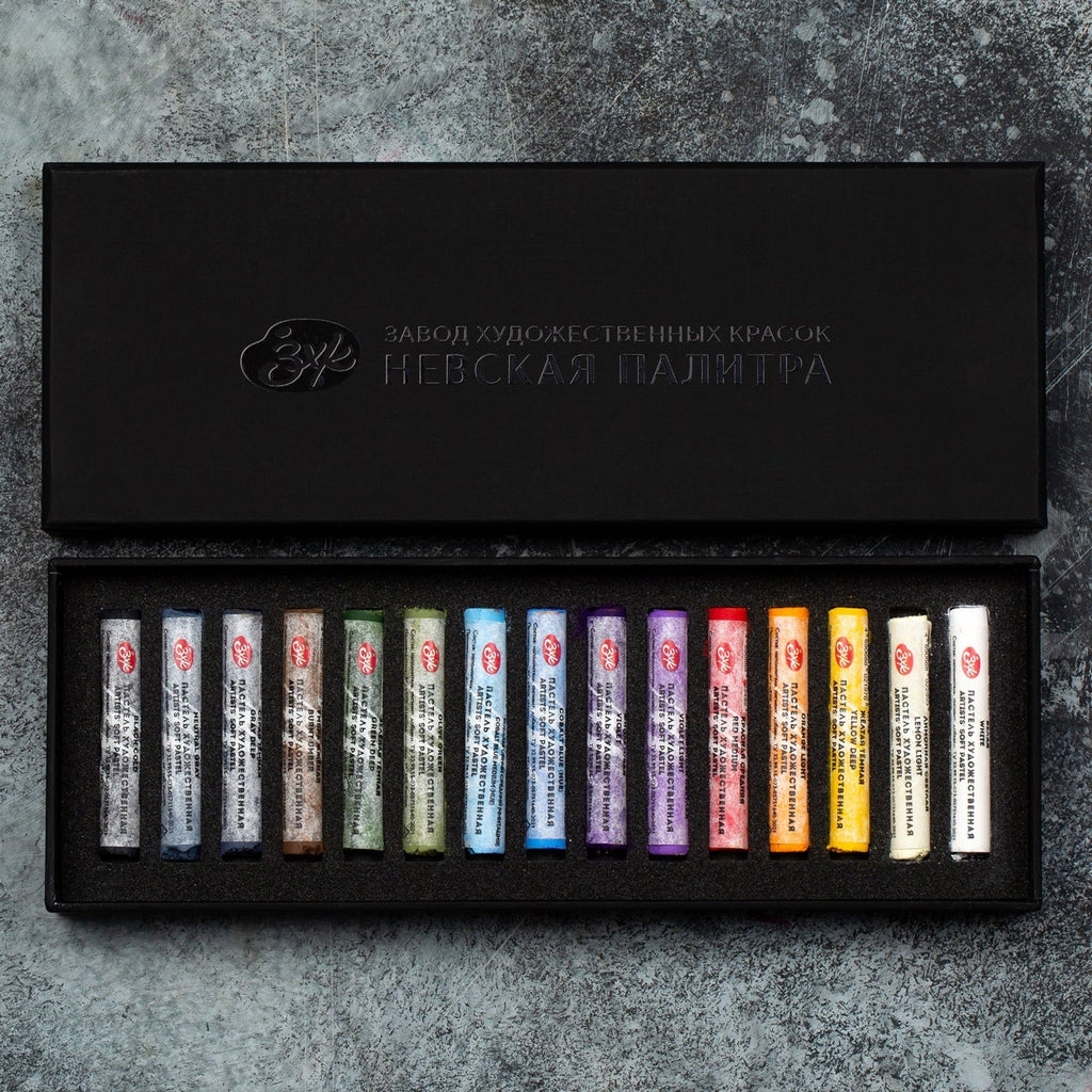 Artists' soft pastel set // 15 colours // by Master-Class - Artish