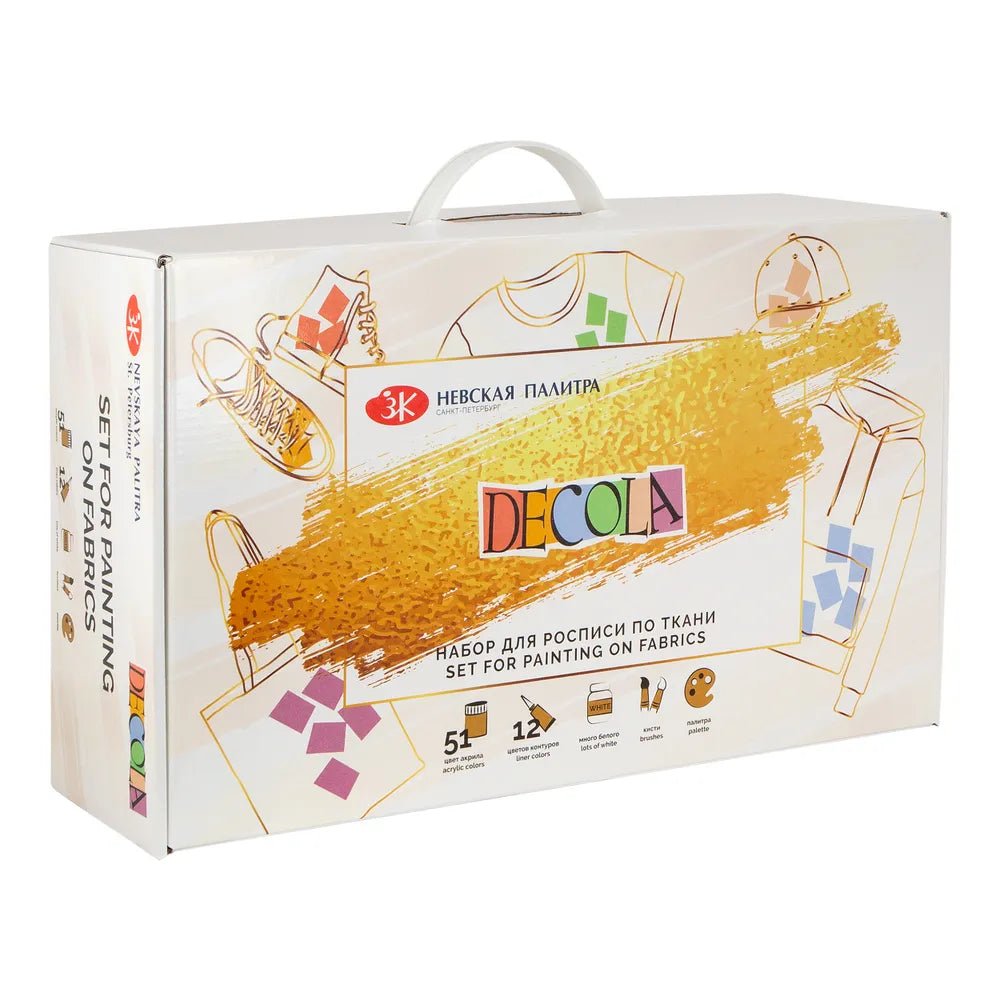 Big gift set for painting on fabrics // by Decola - Artish