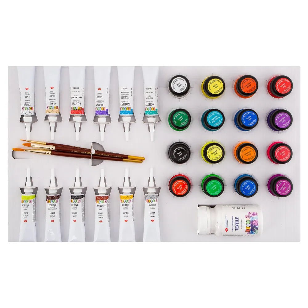 Big gift set for painting on fabrics // by Decola - Artish