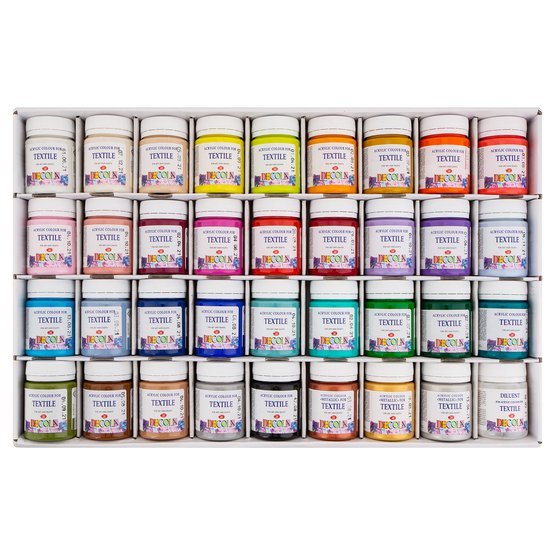 Big gift set for painting on fabrics // by Decola - Artish