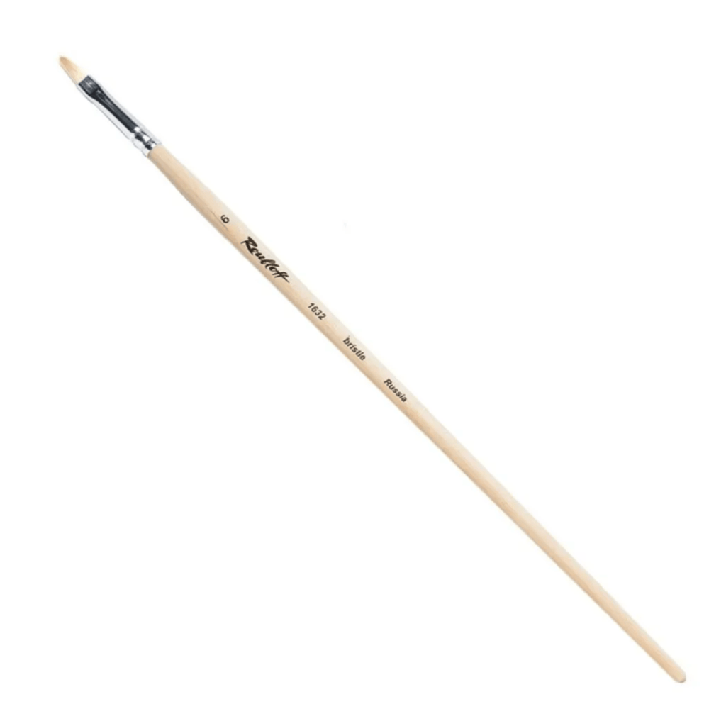 Bristle Brush // Oval, long handle // by Roubloff - Artish