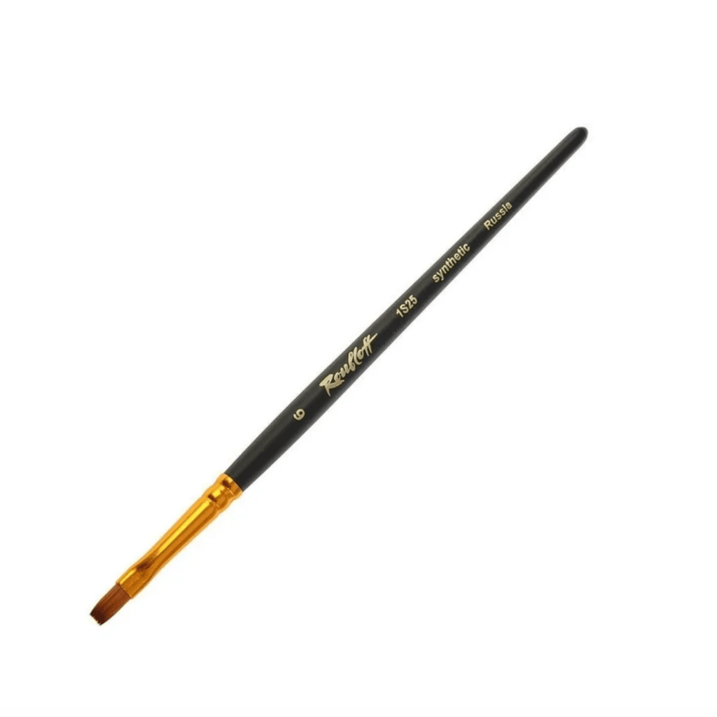 Brush // Synthetic kolinsky imitation, flat // by Roubloff - Artish