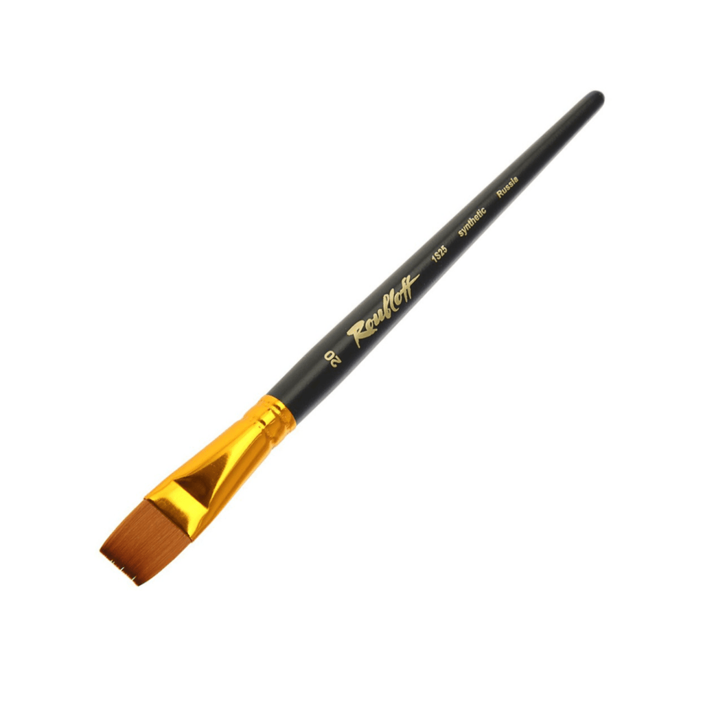 Brush // Synthetic kolinsky imitation, flat // by Roubloff - Artish
