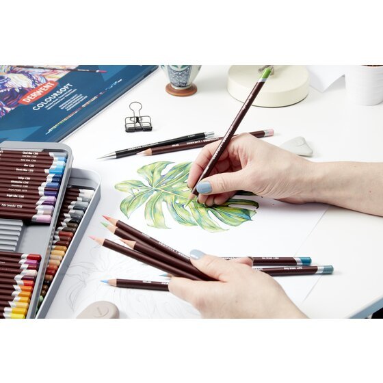 Coloursoft Pencil set in tin box // 12 pcs // by Derwent - Artish