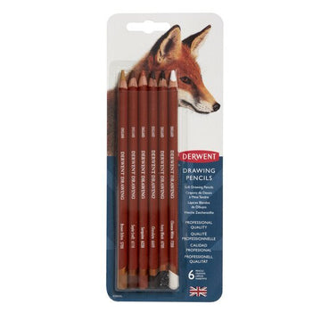 Drawing Pencils Blister set // 6 pcs // by Derwent - Artish