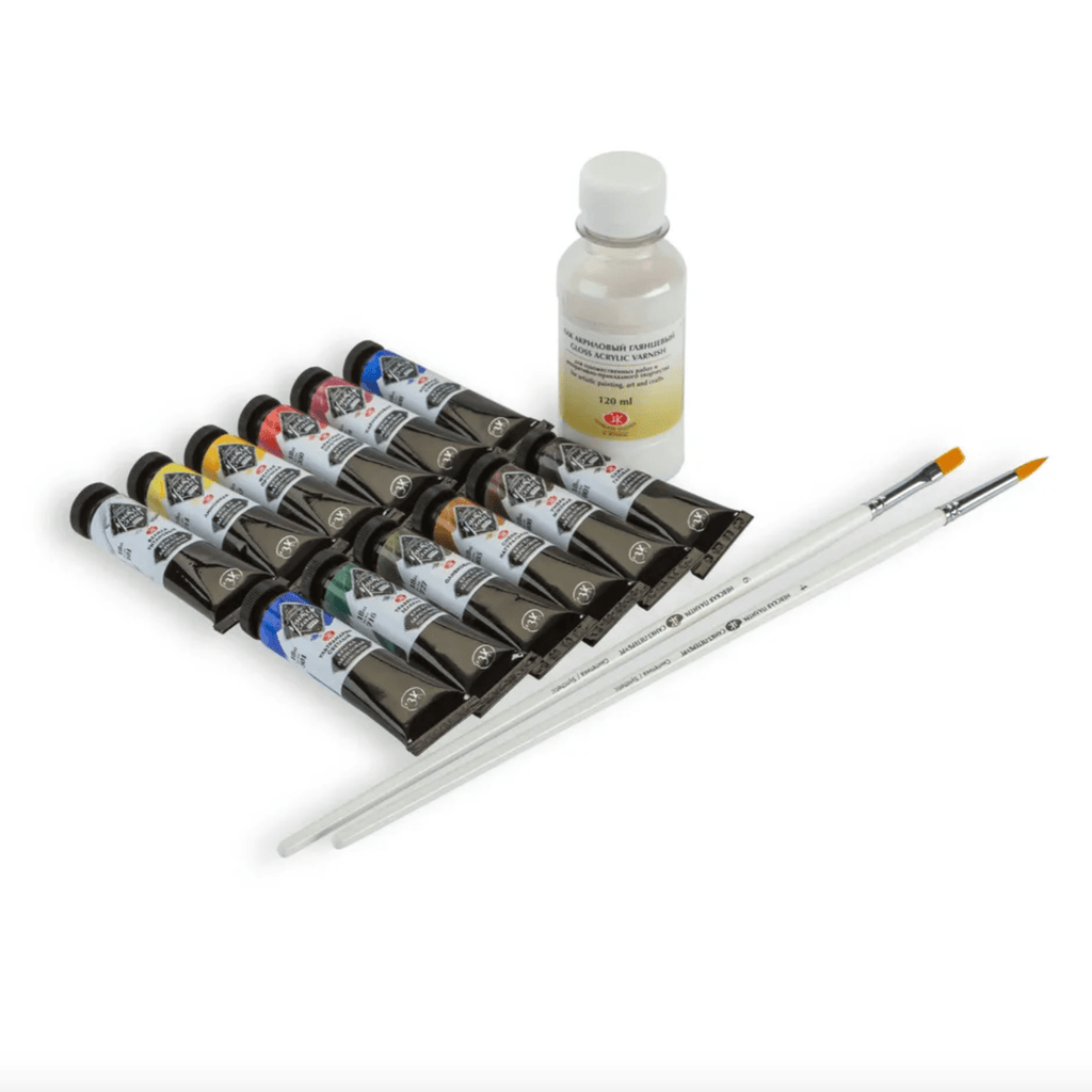 Extra-fine acrylic paint gift set // 12 colours x 18 ml tubes // by Master-Class - Artish