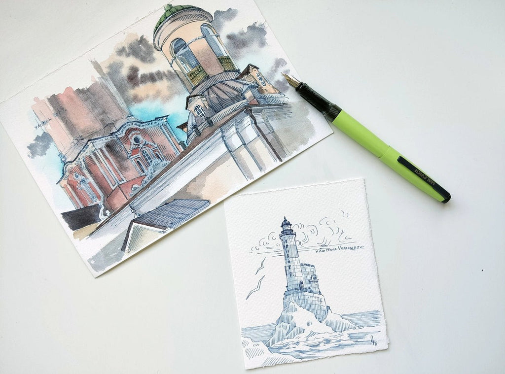 Fountain Pen EF 0.4mm converter // LILAC // by Malevich - Artish