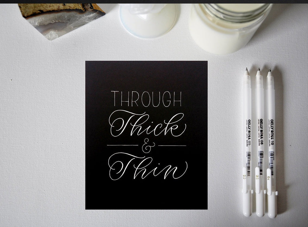 Gelly Roll "White" // Size variety // by Sakura - Artish