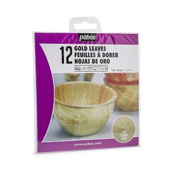 Gilding leaves // 12 sheets 14x14 cm // by Pebeo - Artish