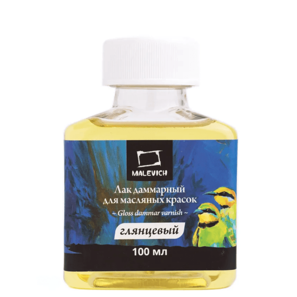Gloss dammar varnish for oil paint // 100 ml // by Malevich - Artish