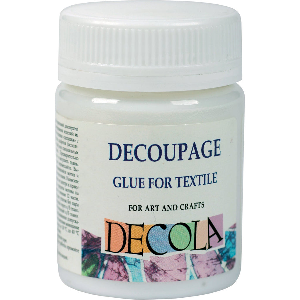 Glue for Decoupage for textile // 50 ml by Decola - Artish