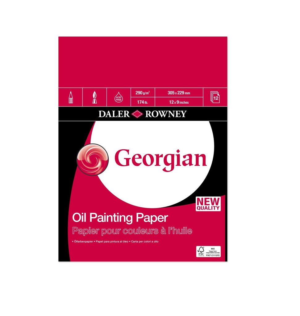 Gorgian Oil Paper// 290 g/m // 12 sheets, 30 x 22 cm // by Daler-Rowney - Artish