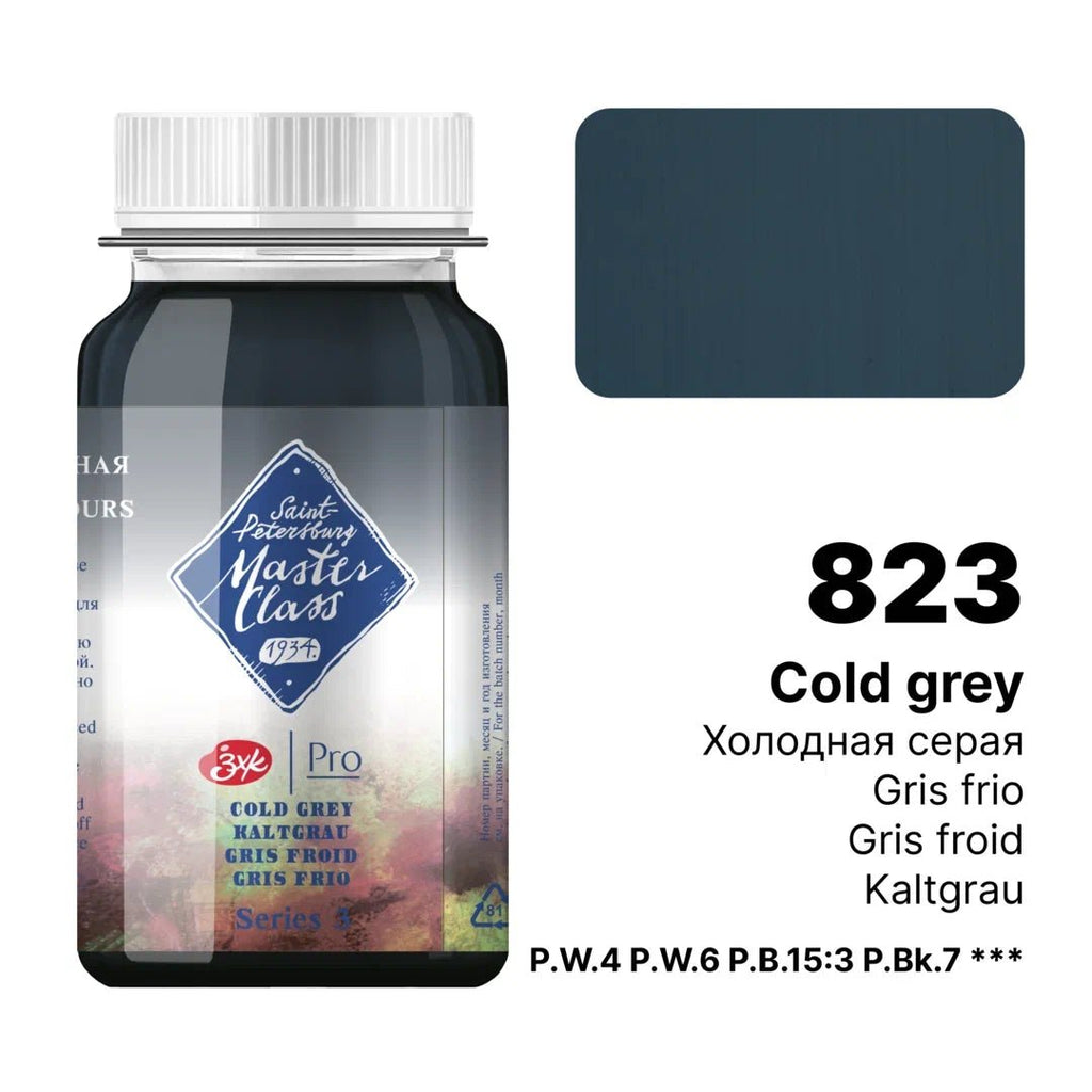 Gouache paints // Color variety in 100 ml jars // by Master-Class - Artish