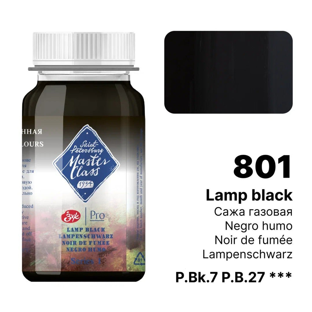 Gouache paints // Color variety in 100 ml jars // by Master-Class - Artish