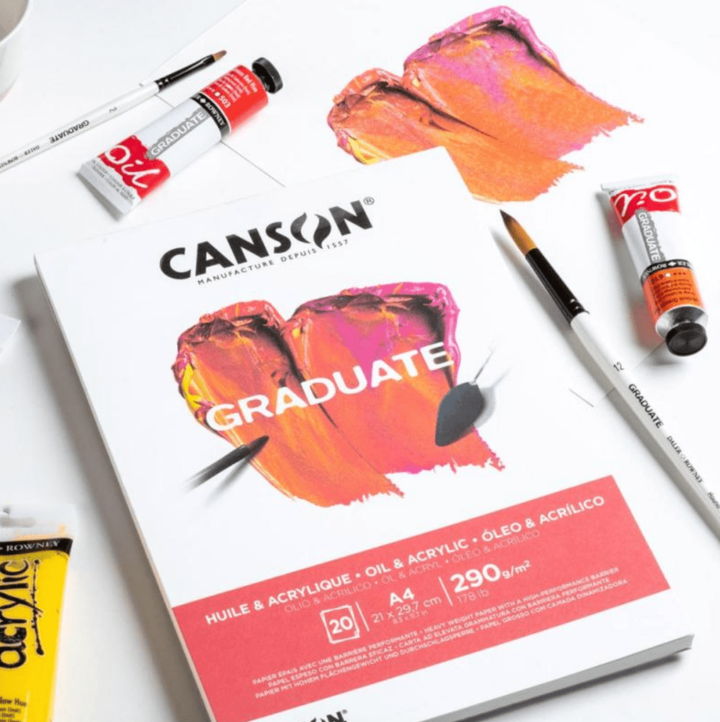 Graduate Oil & Acrylic pad // 290 g/m // 20 sheets // by Canson - Artish