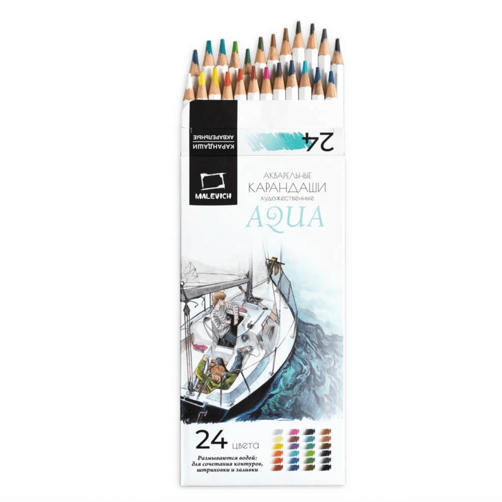 GrafArt // Watercolour pencils // 24 colours // by Malevich - Artish