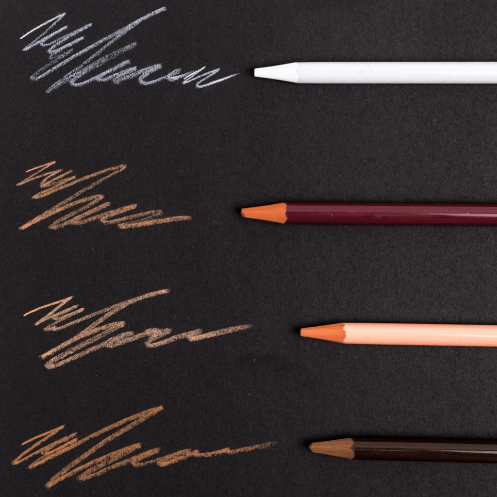 Graphic set // 8 charcoals & sauces in metal box // by Malevich - Artish