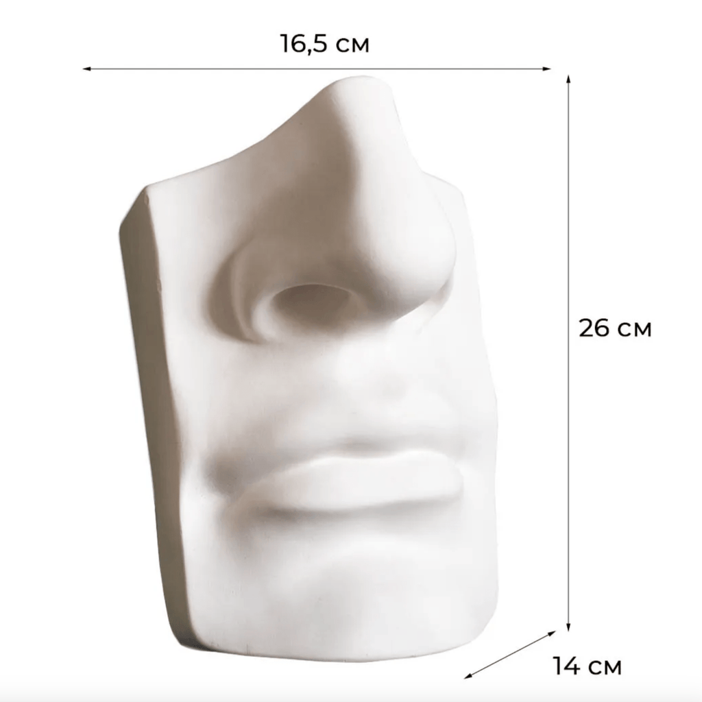 Gypsum figure // The Nose and Mouth of David - Artish