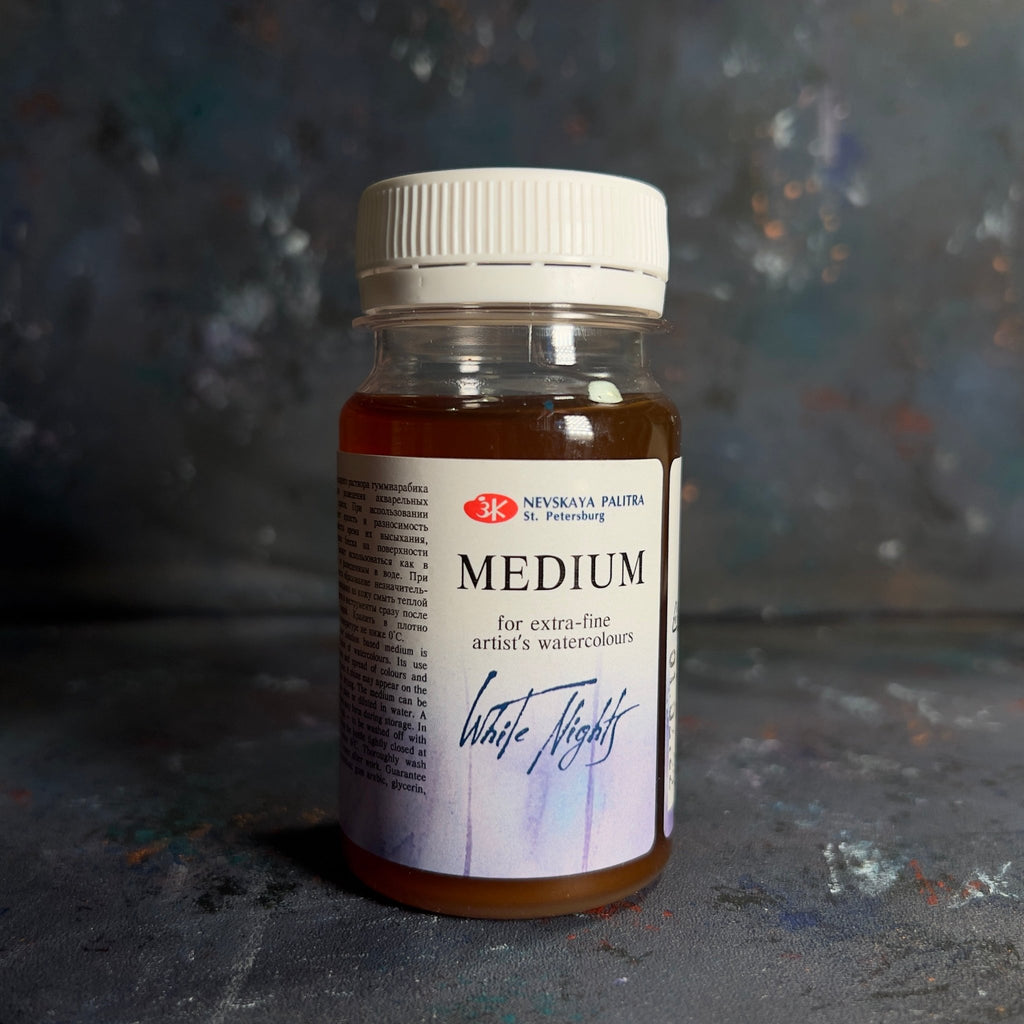 Medium for extra-fine watercolor paints // 100 ml by White nights - Artish