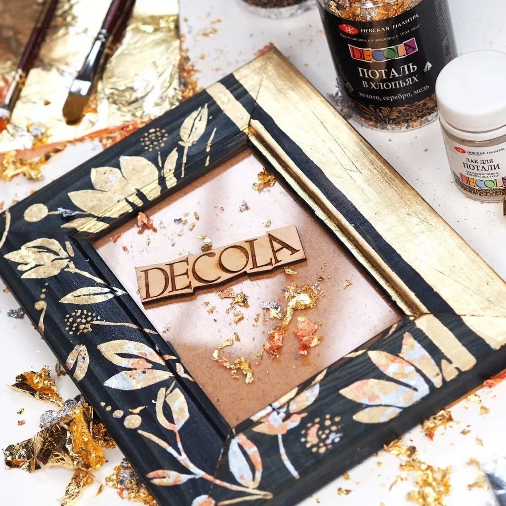 Metal Flakes for gilding // 3g, gold/silver/copper // by Decola - Artish