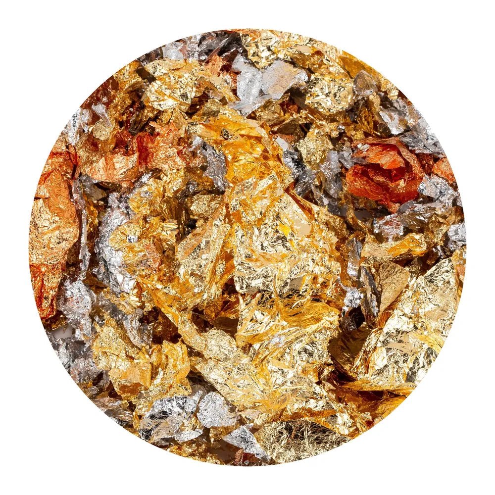Metal Flakes for gilding // 3g, gold/silver/copper // by Decola - Artish