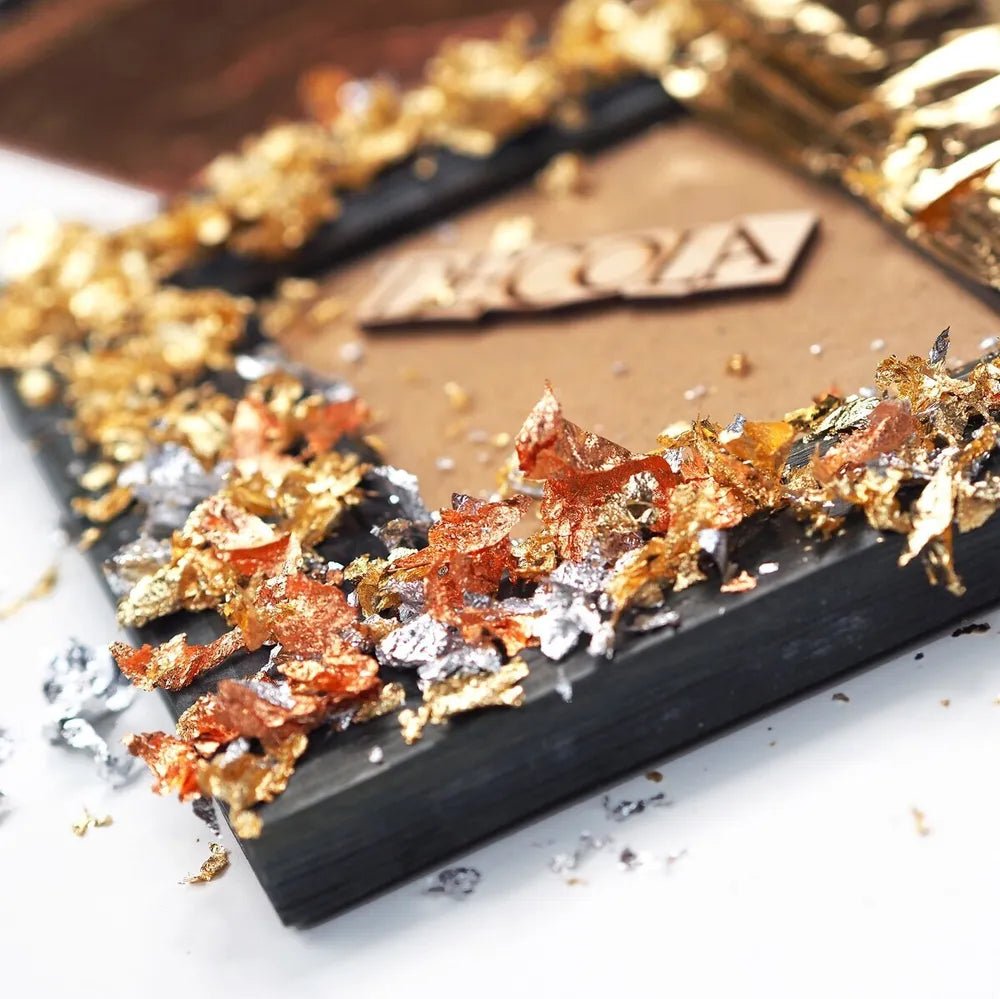 Metal Flakes for gilding // 3g, gold/silver/copper // by Decola - Artish