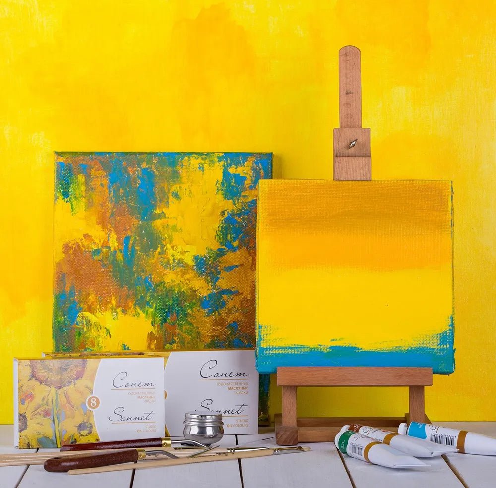 Oil paint set // 12 colors in 18 ml tubes // by Sonnet - Artish