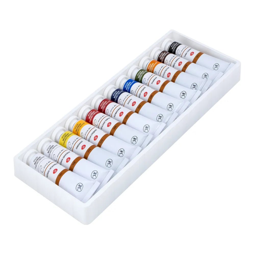 Oil paint set // 12 colors in 18 ml tubes // by Sonnet - Artish