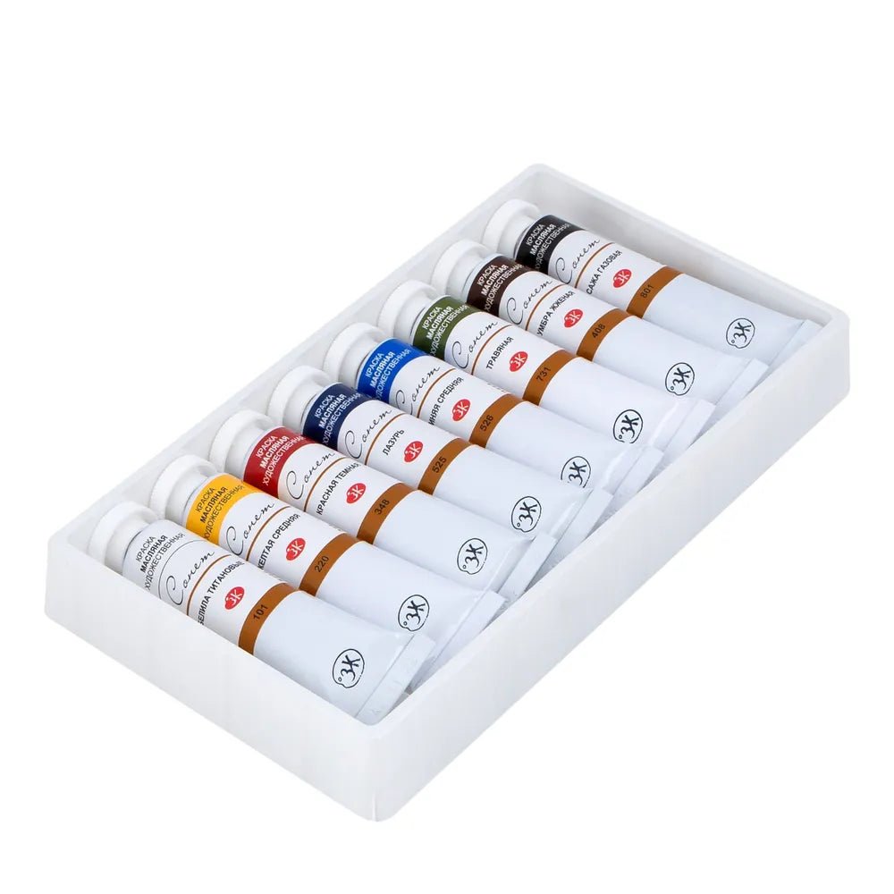 Oil paint set // 8 colors in 18 ml tubes // by Sonnet - Artish