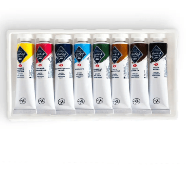 Oil paint set Plein air // 8 colours x 18 ml tubes // by Master-Class - Artish