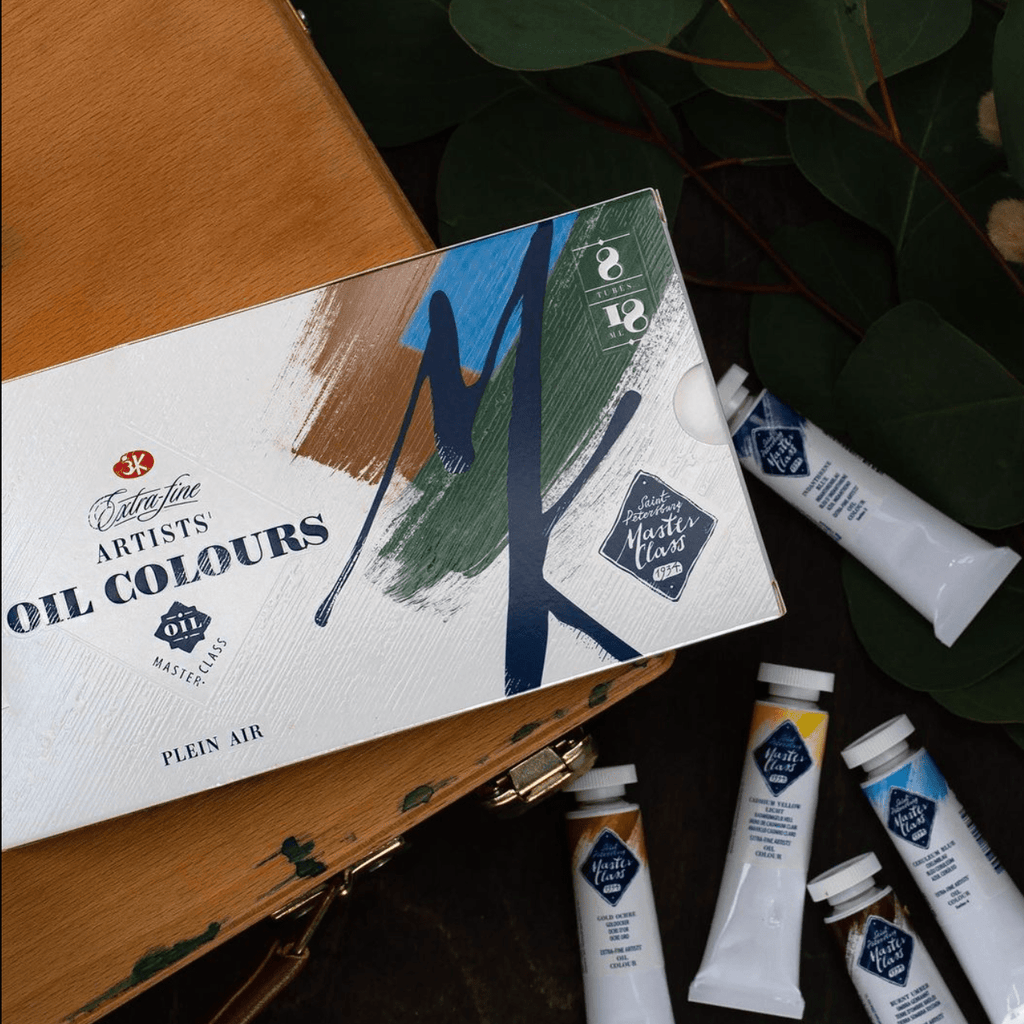 Oil paint set Plein air // 8 colours x 18 ml tubes // by Master-Class - Artish