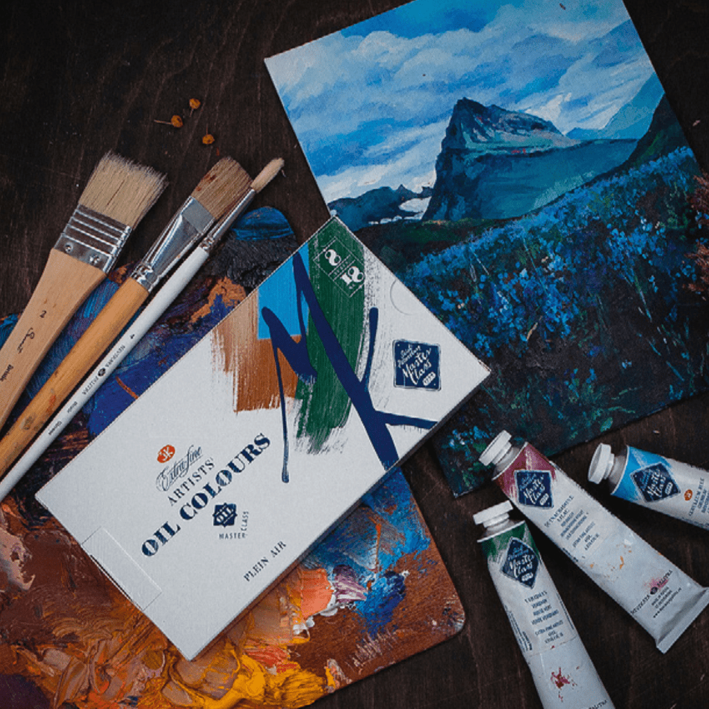 Oil paint set Plein air // 8 colours x 18 ml tubes // by Master-Class - Artish